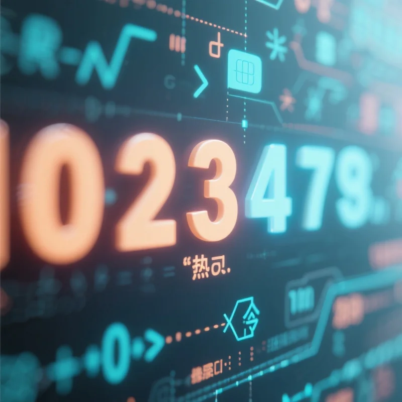 数字序列中突出显示的热号和冷号